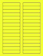 8-1/2 x 11" Neon Color High Light Fluorescent Labels by NextDayLabels
