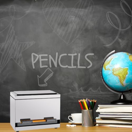 2Fold Pencil Dispenser for Classroom - Stainless Steel Bulk Pencil Holder for...