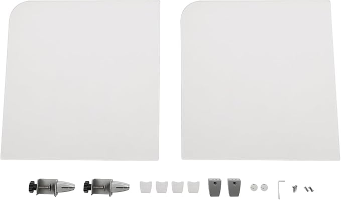 2 Pack Clamp-on Desk Privacy Panels, Frosted Acrylic Desk Dividers - Image 5