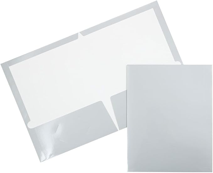 JAM PAPER Laminated Two Pocket Glossy Folders by JAMPaper