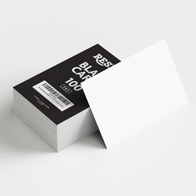 Reskid 100 Pack of White Cardstock by Unknown