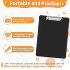 Black Clipboards, PANDRI 16 Pack Plastic Clipboards - Image 3