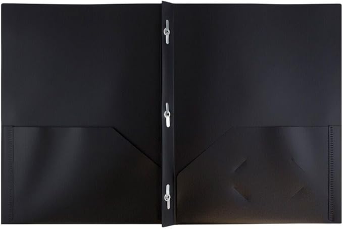 JAM PAPER Plastic 2 Pocket POP Folders - Image 2