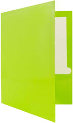 JAM PAPER Laminated Two Pocket Glossy Folders - Image 3