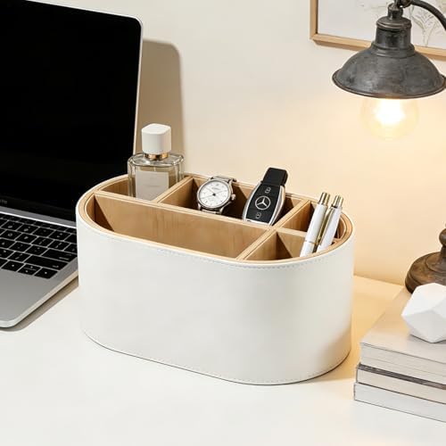 kingfom pu leather desk organizer with multi compartments, package contents