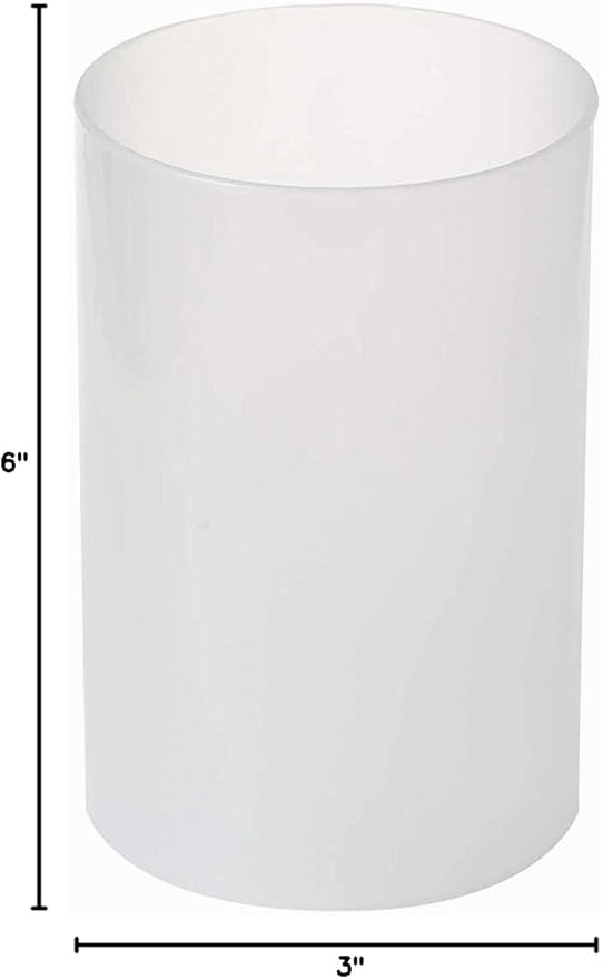 Sunwo Glass Shade Straight Cylinder Glass Lamp Shade Replacement - Image 4