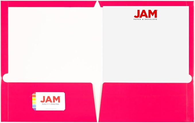 JAM PAPER Laminated Two Pocket Glossy Folders - Image 5