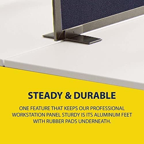 OBEX Acoustical Free Standing Privacy Screen, Cubicle Accessories Desk Privacy - Image 6