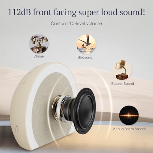 anjank extra loud alarm clock with wireless bed, package contents