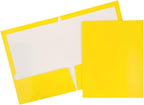 JAM PAPER Laminated Two Pocket Glossy School Folders by JAMPaper