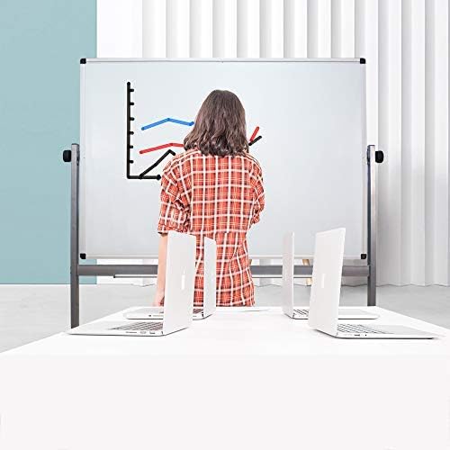 XIWODE 36x72 Large Magnetic Dry Erase Whiteboard with Stand - Double-Sided Fr...