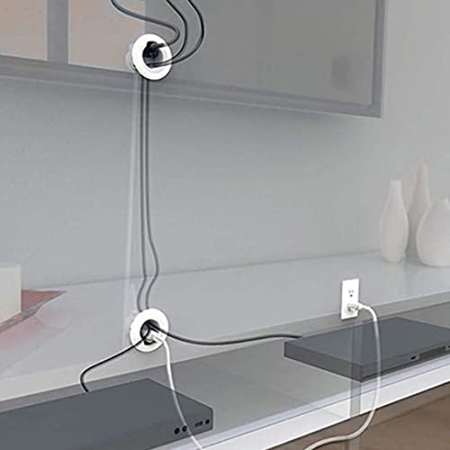 Legrand Wiremold In-Wall TV Power and Cable Grommet Kit White 1 Pack