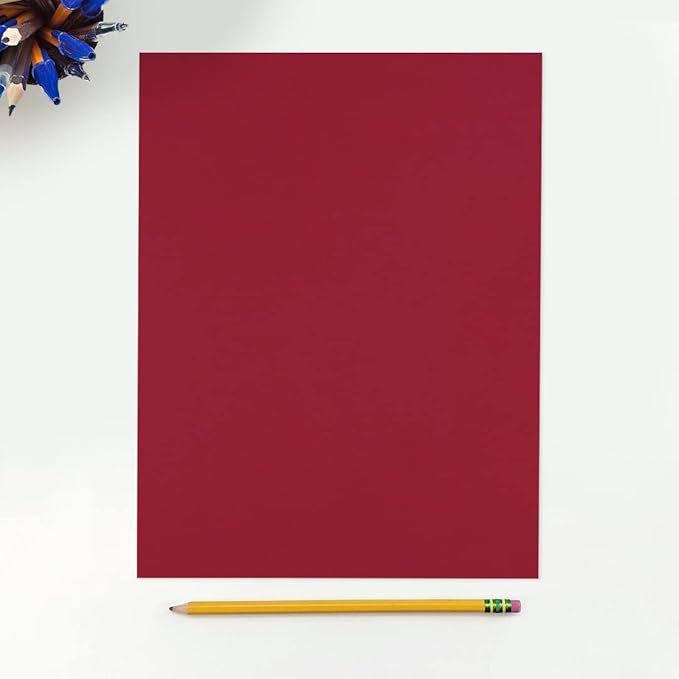 LUXPaper 8.5" x 11" Paper | Letter Size | Garnet Red | 80lb. Text | 1, 000 Qty - Image 3