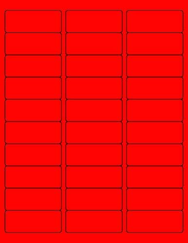 8-1/2 x 11" Neon Color High Light Fluorescent Labels by NextDayLabels
