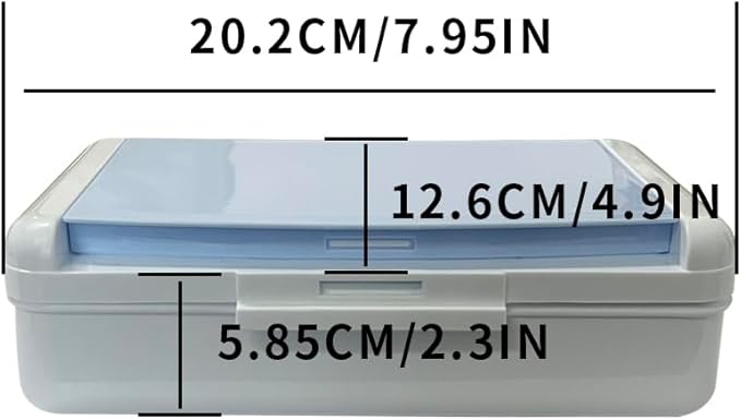 Double Layer Plastic Art Storage Box ，Fashion Hard Durable Pencil Organizer - Image 5