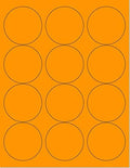 NextDayLabels Pack of 50 Sheets, 8-1/2 x 11" Fluorescent Labels by NextDayLabels