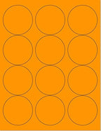 NextDayLabels Pack of 50 Sheets, 8-1/2 x 11" Fluorescent Labels by NextDayLabels