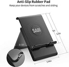 SAIJI Adjustable Tablet Stand Holder Portable Foldable Desktop Stand Dock - Image 2