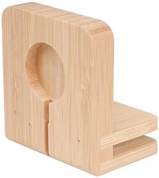 MobileVision Bamboo Charging Station & Compatible Apple Watch Adapter Combo - Image 4