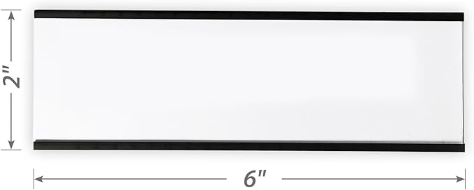 SmartSign Magnetic 'C' Channel Label Holders | 2" x 6" - Image 4