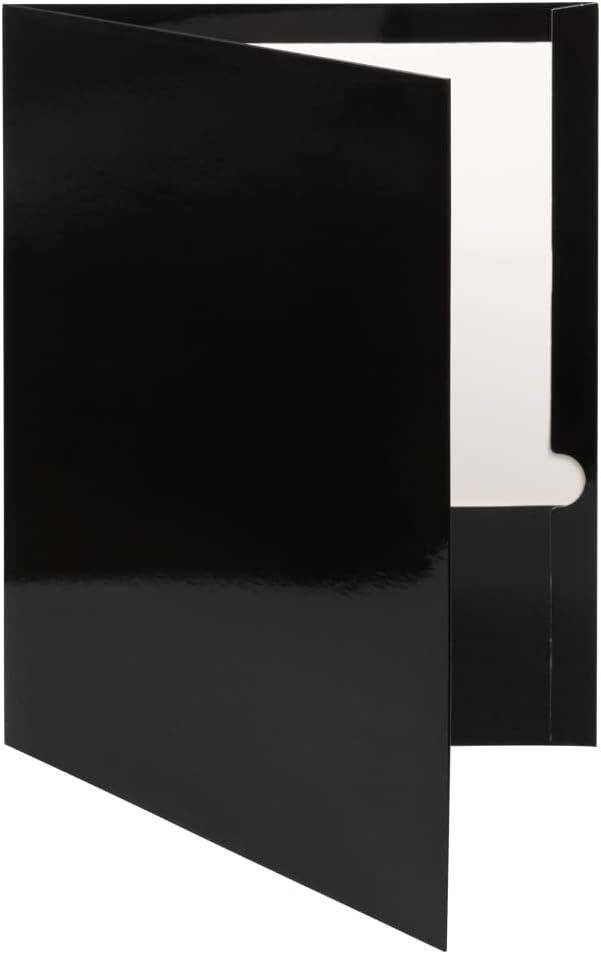 JAM PAPER Laminated Two Pocket Glossy School Folders - Image 3