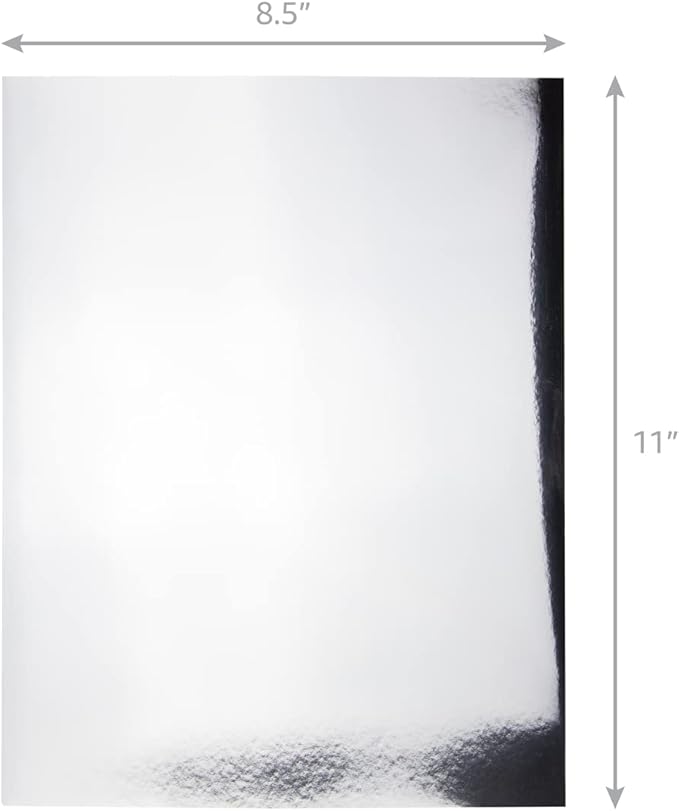 Hygloss Metallic Cardstock Sheets – 200 Shiny Gold & Silver Sheets, 8.5” x 11” - Image 2