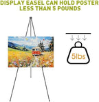 aroic 63 "easel stand for display, 6 pack, package contents