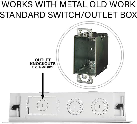 Legrand - OnQ Cable Management, In-Wall Media Box, Dual Purpose Structured Wi...
