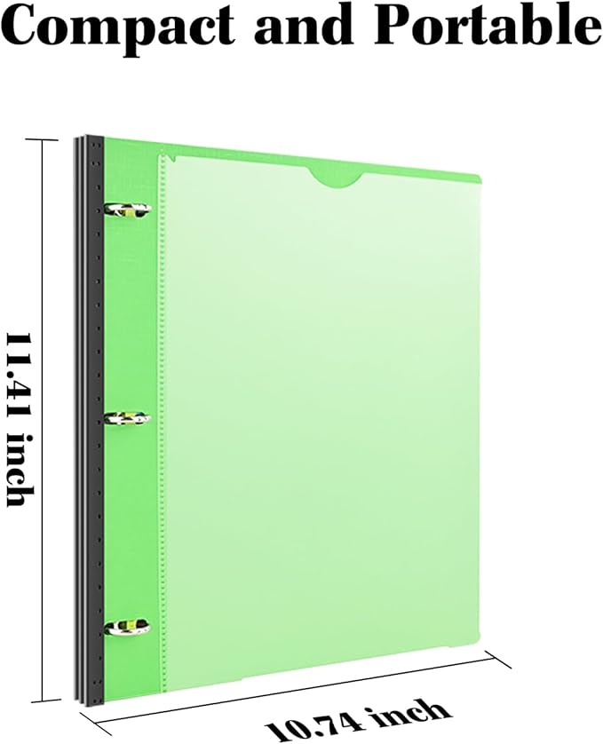 INFUN 1 Inch Telescoping 3 Ring Binder - Image 5