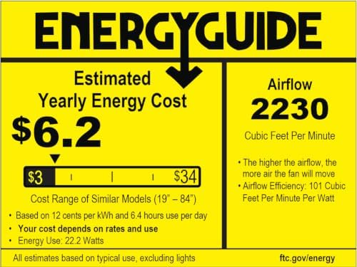 dumaiway 36" retractable ceiling fan, industrial retro caged, front angle view