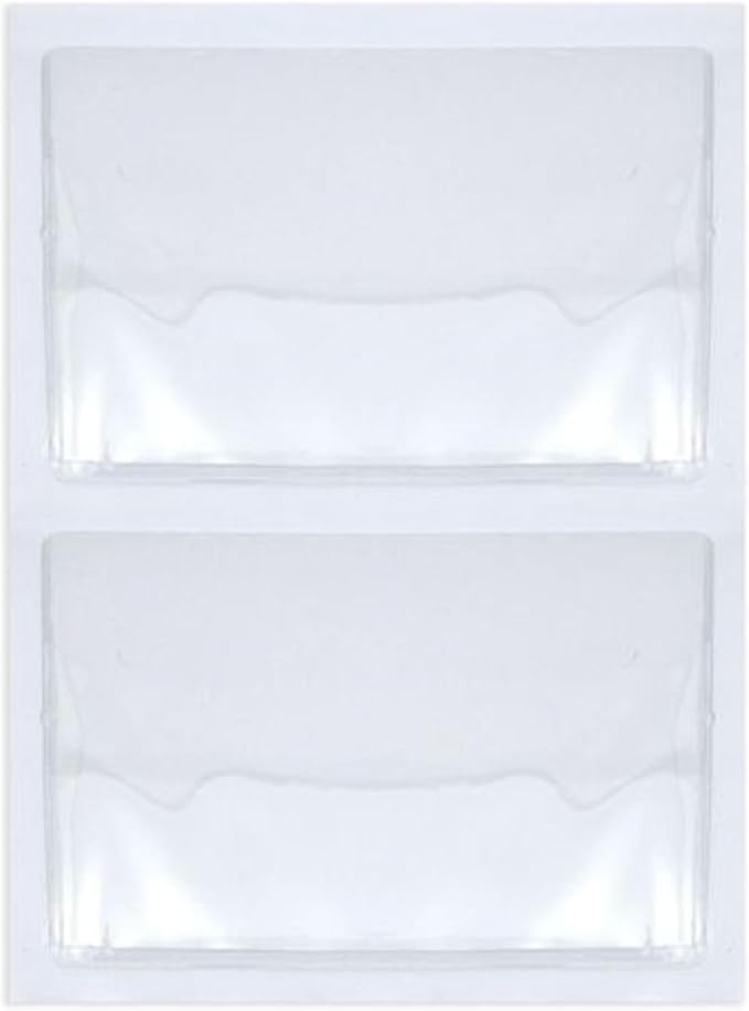 Juvale 100-Pack Clear Business Card Pockets - Image 8