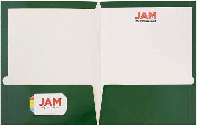 JAM PAPER Laminated Two Pocket Glossy School Folders - Image 2