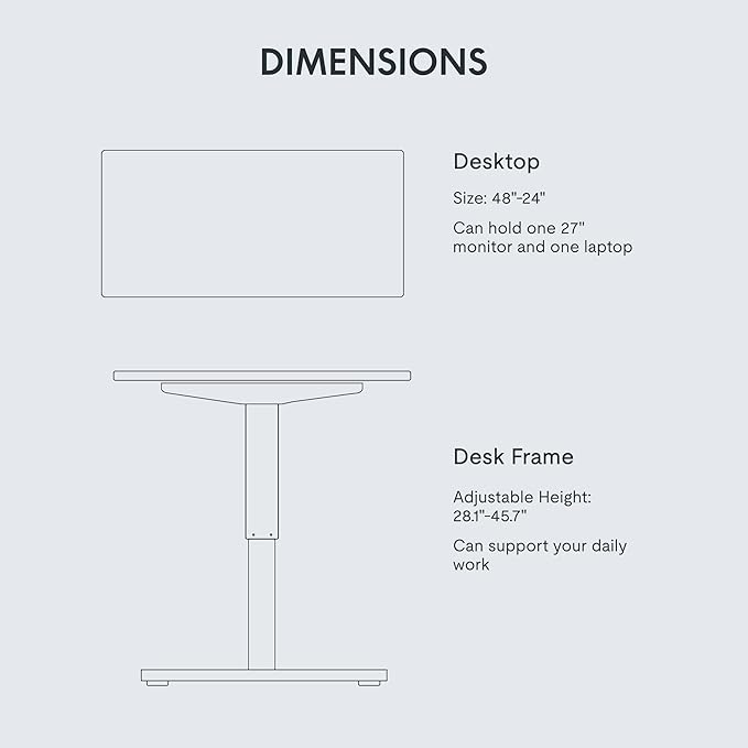 FLEXISPOT EN1 One-Piece Standing Desk - Image 5