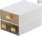 Spacious Desk Drawers, Stackable Desktop Organizer, Plastic Storage Box by OSteedWares