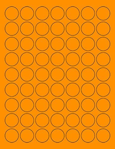 8-1/2 x 11" Neon Color High Light Fluorescent Labels by NextDayLabels