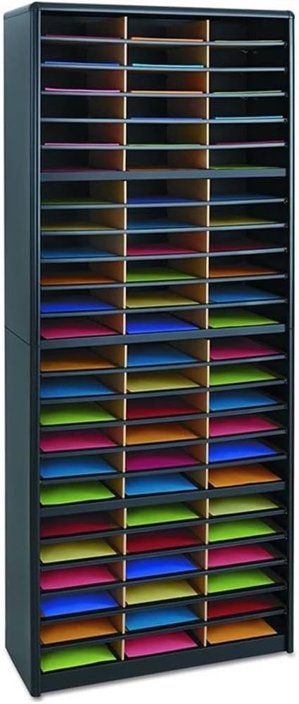 Scranton & Co 72 Compartments Commercial Grade Steel Shell Flat Files Organizer - Image 4