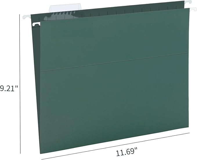 HERKKA Extra Capacity Hanging File Folders, 30 Pack Reinforced Letter Size - Image 2