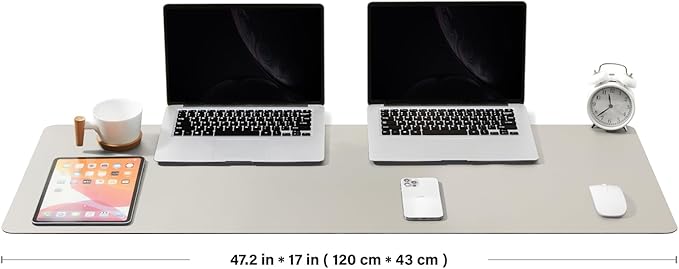 Large Desk Mat - 47.2"x 17" Non-Slip PU Desk Pad - Image 2
