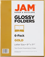 JAM PAPER Laminated Two Pocket Glossy School Folders - Image 6