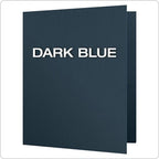 Oxford Twin-Pocket Folders, Textured Paper, Letter Size, Dark Blue, Holds 100 - Image 3