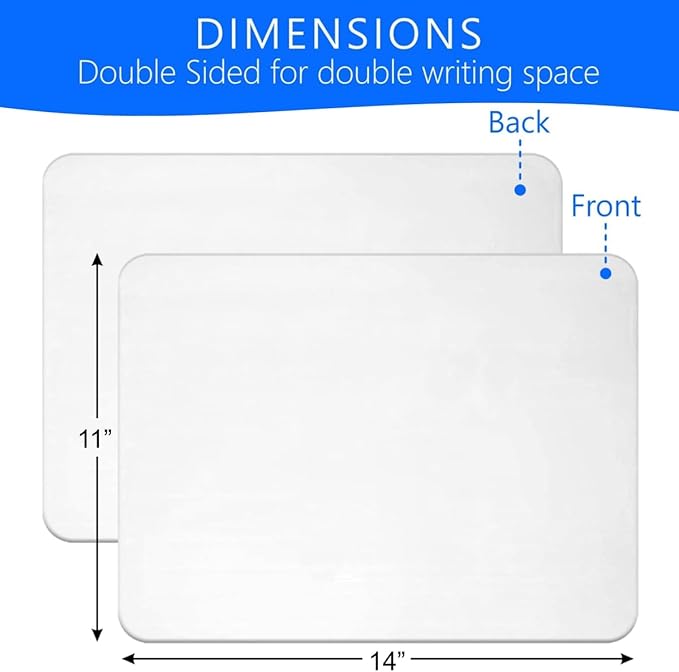Small White Board, 11 x 14 Dry Erase Board, 2 Small White Boards Dry Erase - Image 2