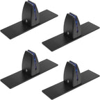 MOUNTAIN_ARK 4 Pack Black Office Desk Partition Clamp, T Shaped Sneeze Guard by MOUNTAIN_ARK