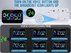 Kitchen Timer（1.5" Number）with Voice Reminder, 10 RGB Color Changing Digital - Image 7