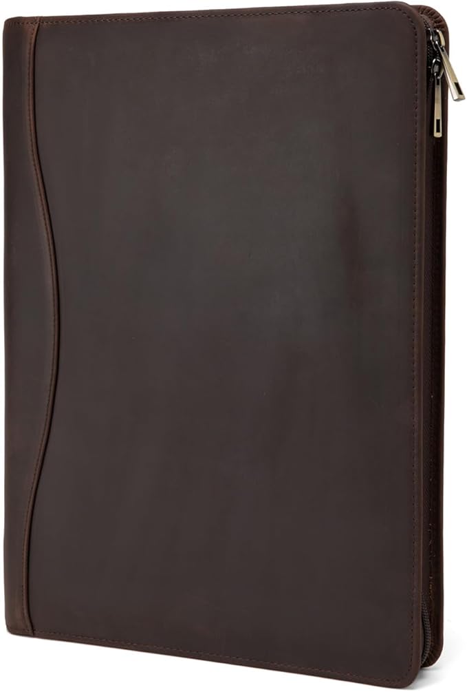 Geslun Genuine Leather Portfolio, Legal Size 8.5 x 14 Pad Holder, Business - Image 4