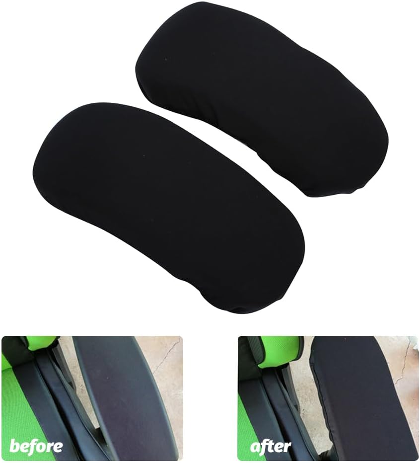 Kakalote Office Chair Armrest Covers, 1pair Stretchable Stretch Computer Chair Slipcover Desk Chairs Arm Cover for Office, Desk, Gaming Chairs (Grey-No Sponge pad)