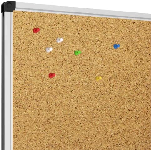 XBoard Cork Board 36 x 24 inches, Notice Cork Bulletin Board