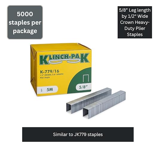Klinch-Pak K-779/16, 5/8” Leg Length by 1/2" Wide Crown Heavy-Duty Galvanized - Image 3