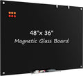 MaxGear Glass Whiteboard, Tempered Magnetic Dry Erase Board 48 x 36 Inch
