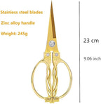 Large Ribbon Cutting Scissors, Heavy duty gold stainless steel scissors - Image 2