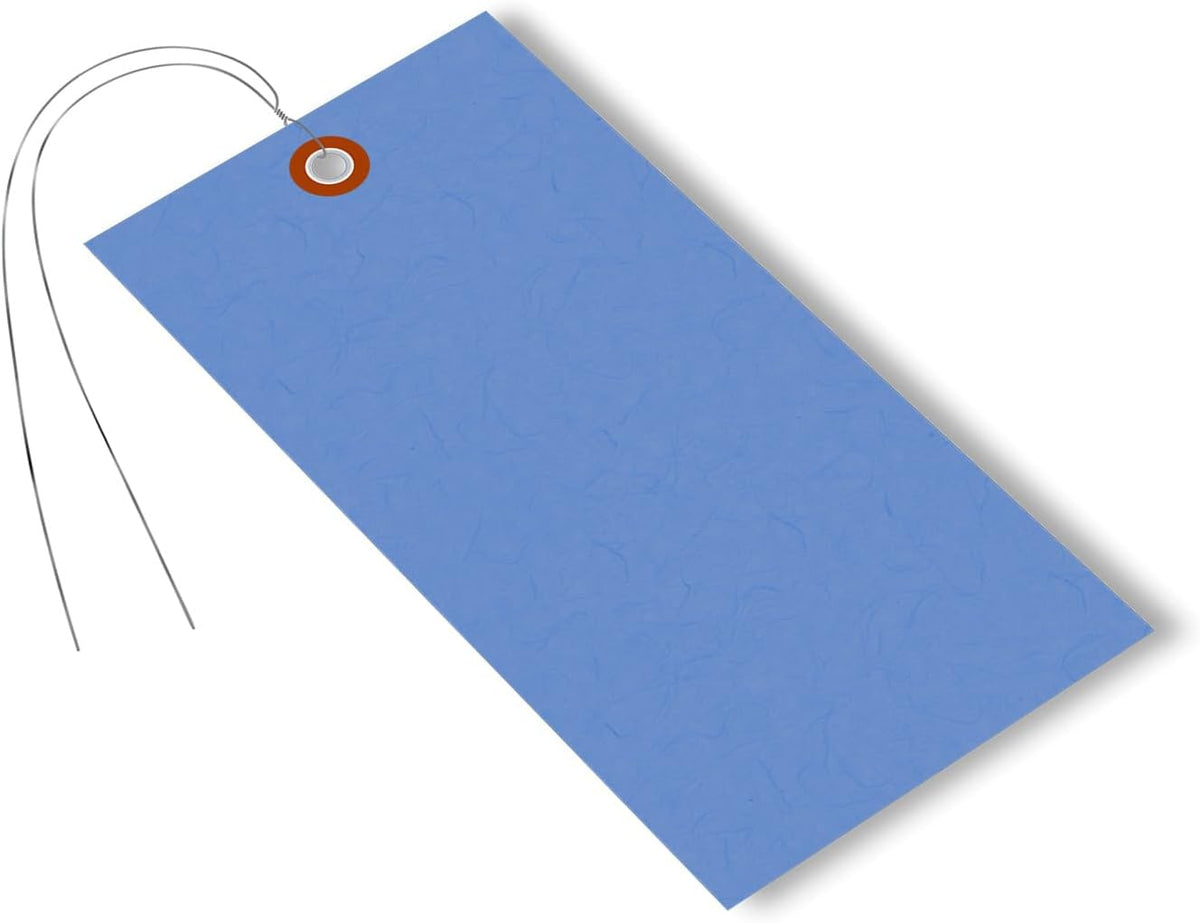 SmartSign 6.25 x 3.125 inch “Blue” Blank Tyvek Shipping Tags